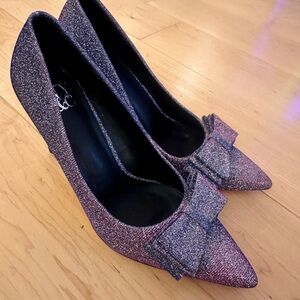 NY&C Glitter Pumps Size 7.5 | Pointed Toe Heels